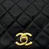 CHANEL VINTAGE FULL FLAP CHAIN SHOULDER BAG BLACK LAMB SKIN 90284865 - PURPOSE