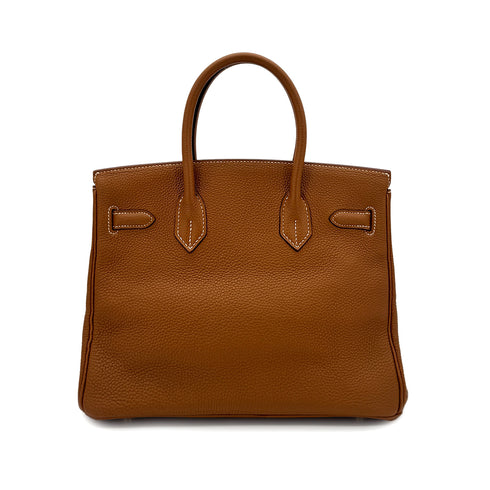 HERMES BIRKIN 30 GOLD TOGO HAND BAG □I GHW 90284873 - PURPOSE