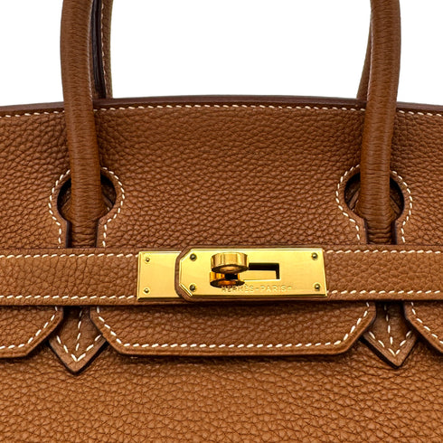 HERMES BIRKIN 30 GOLD TOGO HAND BAG □I GHW 90284873 - PURPOSE