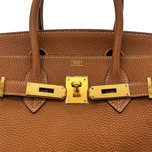 HERMES BIRKIN 30 GOLD TOGO HAND BAG □I GHW 90284873 - PURPOSE