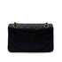 CHANEL VINTAGE CLASSIC FLAP SMALL CHAIN SHOULDER BAG BLACK LAMB SKIN 90284875 - PURPOSE
