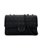 CHANEL VINTAGE NEW TRAVEL LINE EAST WEST CHOCOLATE BAR CHAIN SHOULDER BAG BLACK NYLON 90284881 - PURPOSE