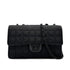 CHANEL VINTAGE NEW TRAVEL LINE EAST WEST CHOCOLATE BAR CHAIN SHOULDER BAG BLACK NYLON 90284881 - PURPOSE