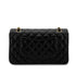 CHANEL VINTAGE CLASSIC FLAP MEDIUM CHAIN SHOULDER BAG BLACK LAMB SKIN 90284882 - PURPOSE