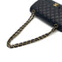 CHANEL VINTAGE CLASSIC FLAP MEDIUM CHAIN SHOULDER BAG BLACK LAMB SKIN 90284882 - PURPOSE