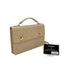 CHANEL VINTAGE DOUBLE TURN LOCK MATELASSE CHAIN SHOULDER HAND BAG BEIGE LAMB SKIN 90284883 - PURPOSE