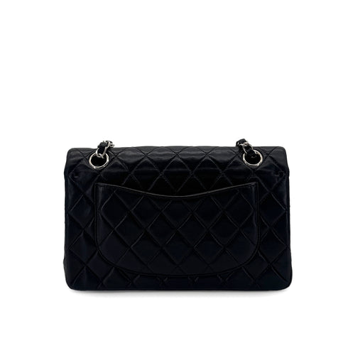 CHANEL VINTAGE CLASSIC FLAP SMALL CHAIN SHOULDER BAG BLACK LAMB SKIN 90284884 - PURPOSE
