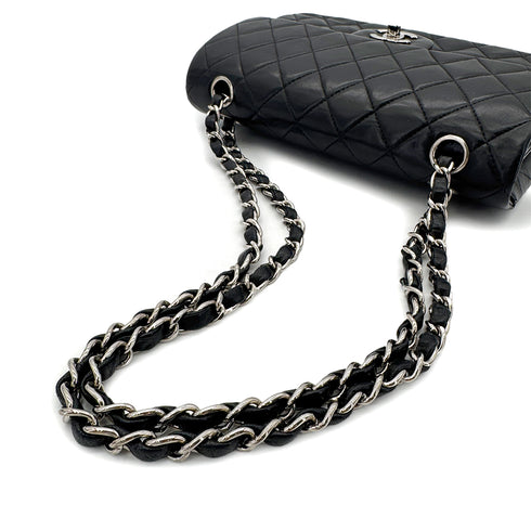 CHANEL VINTAGE CLASSIC FLAP SMALL CHAIN SHOULDER BAG BLACK LAMB SKIN 90284884 - PURPOSE