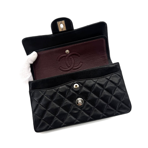 CHANEL VINTAGE CLASSIC FLAP SMALL CHAIN SHOULDER BAG BLACK LAMB SKIN 90284884 - PURPOSE
