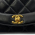 CHANEL VINTAGE DIANA SMALL CHAIN SHOULDER BAG BLACK LAMB SKIN 90284885 - PURPOSE