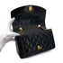 CHANEL VINTAGE DIANA SMALL CHAIN SHOULDER BAG BLACK LAMB SKIN 90284885 - PURPOSE