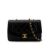 CHANEL VINTAGE DIANA SMALL CHAIN SHOULDER BAG BLACK LAMB SKIN 90284886 - PURPOSE