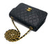CHANEL VINTAGE MATELASSE HALF MOON CHAIN SHOULDER BAG BLACK LAMB SKIN 90284888 - PURPOSE