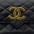 CHANEL VINTAGE MATELASSE BIG COCO CHAIN SHOULDER BAG BLACK LAMB SKIN 90284889 - PURPOSE