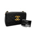 CHANEL VINTAGE MATELASSE BIG COCO CHAIN SHOULDER BAG BLACK LAMB SKIN 90284889 - PURPOSE