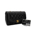 CHANEL VINTAGE DIANA SMALL CHAIN SHOULDER BAG BLACK LAMB SKIN 90284891 - PURPOSE