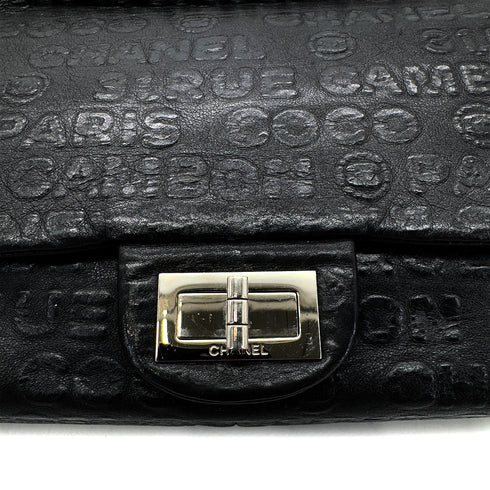 CHANEL VINTAGE 2.55 UNLIMITED CHAIN SHOULDER BAG BLACK CALF SKIN 90284896 - PURPOSE