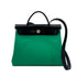 HERMES HER BAG ZIP PM 31 HAND SHOULDER BAG MENTHE BLACK VACHE HUNTER TOILE OFFICIER W SHW 90285094