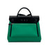 HERMES HER BAG ZIP PM 31 HAND SHOULDER BAG MENTHE BLACK VACHE HUNTER TOILE OFFICIER W SHW 90285094