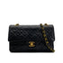 CHANEL VINTAGE CLASSIC FLAP SMALL CHAIN SHOULDER BAG BLACK LAMB SKIN 90285097 - PURPOSE