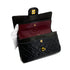 CHANEL VINTAGE CLASSIC FLAP SMALL CHAIN SHOULDER BAG BLACK LAMB SKIN 90285097 - PURPOSE