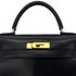 HERMES KELLY 28 SELLIER BLUE INDIGO BOXCALF HAND SHOULDER BAG 〇Z GHW 90285100 - PURPOSE