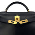 HERMES KELLY 28 SELLIER BLUE INDIGO BOXCALF HAND SHOULDER BAG 〇Z GHW 90285100 - PURPOSE