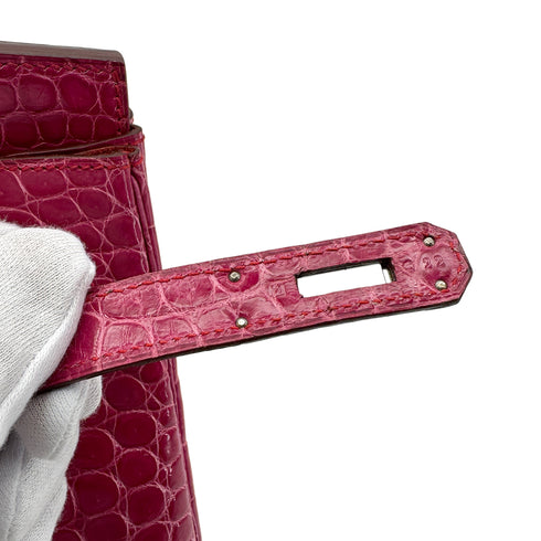HERMES BIRKIN 35 ROSE SHEHERAZADE POROSUS HAND BAG □H SHW 90285102 - PURPOSE