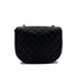 CHANEL VINTAGE MATELASSE BIG COCO CHAIN SHOULDER BAG BLACK LAMB SKIN 90285106 - PURPOSE
