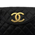 CHANEL VINTAGE MATELASSE BIG COCO CHAIN SHOULDER BAG BLACK LAMB SKIN 90285106 - PURPOSE