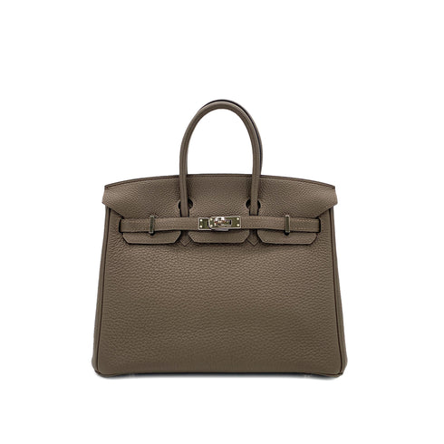 HERMES BIRKIN25 TOUPE TAURILLON CLEMENCE HAND BAG □Q SHW 90285107 - PURPOSE
