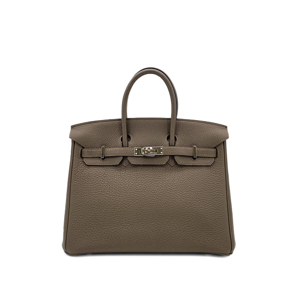 HERMES BIRKIN25 TOUPE TAURILLON CLEMENCE HAND BAG □Q SHW 90285107 - PURPOSE