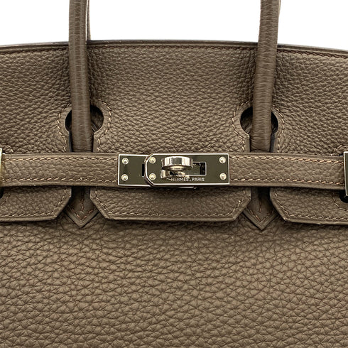 HERMES BIRKIN25 TOUPE TAURILLON CLEMENCE HAND BAG □Q SHW 90285107 - PURPOSE