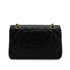 CHANEL VINTAGE CLASSIC FLAP MEDIUM CHAIN SHOULDER BAG BLACK LAMB SKIN 90285108 - PURPOSE