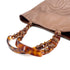 CHANEL VINTAGE BIG COCO TORTOISESHELL HANDLE CHAIN TOTE BAG BROWN LAMB SKIN 90285109 - PURPOSE