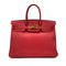 HERMES BIRKIN 35 ROUGE VIF COUCHEVEL HAND BAG □C GHW 90285118