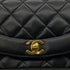 CHANEL VINTAGE DIANA SMALL CHAIN SHOULDER BAG BLACK LAMB SKIN 90285120 - PURPOSE