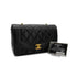 CHANEL VINTAGE DIANA SMALL CHAIN SHOULDER BAG BLACK LAMB SKIN 90285120 - PURPOSE