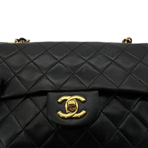 CHANEL VINTAGE CLASSIC FLAP SMALL CHAIN SHOULDER BAG BLACK LAMB SKIN 90285136 - PURPOSE