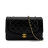 CHANEL VINTAGE DIANA MEDIUM CHAIN SHOULDER BAG BLACK LAMB SKIN 90285140 - PURPOSE