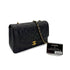 CHANEL VINTAGE DIANA MEDIUM CHAIN SHOULDER BAG BLACK LAMB SKIN 90285140 - PURPOSE