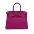 HERMES BIRKIN 30 ROSE PURPLE TOGO HAND BAG C PALLADIUM HARDWARE 90285372 - PURPOSE