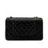 CHANEL VINTAGE CLASSIC FLAP MEDIUM CHAIN SHOULDER BAG BLACK LAMB SKIN 90285375 - PURPOSE