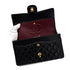 CHANEL VINTAGE CLASSIC FLAP MEDIUM CHAIN SHOULDER BAG BLACK LAMB SKIN 90285375 - PURPOSE