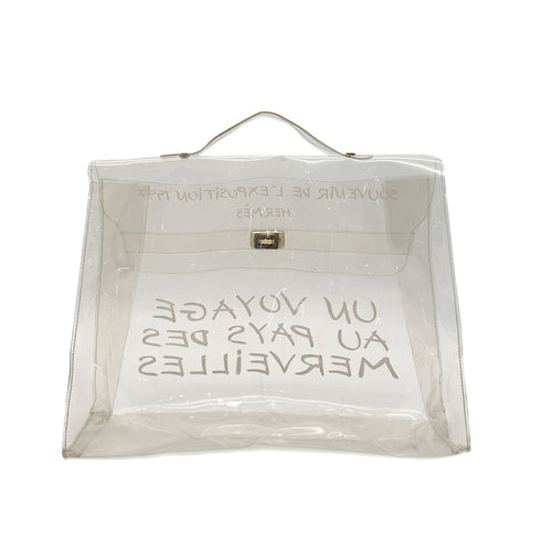 HERMES VINYL KELLY SOUVENIRDEL' EXPOSITION 1997 CLEAR HAND BAG 90285377 - PURPOSE