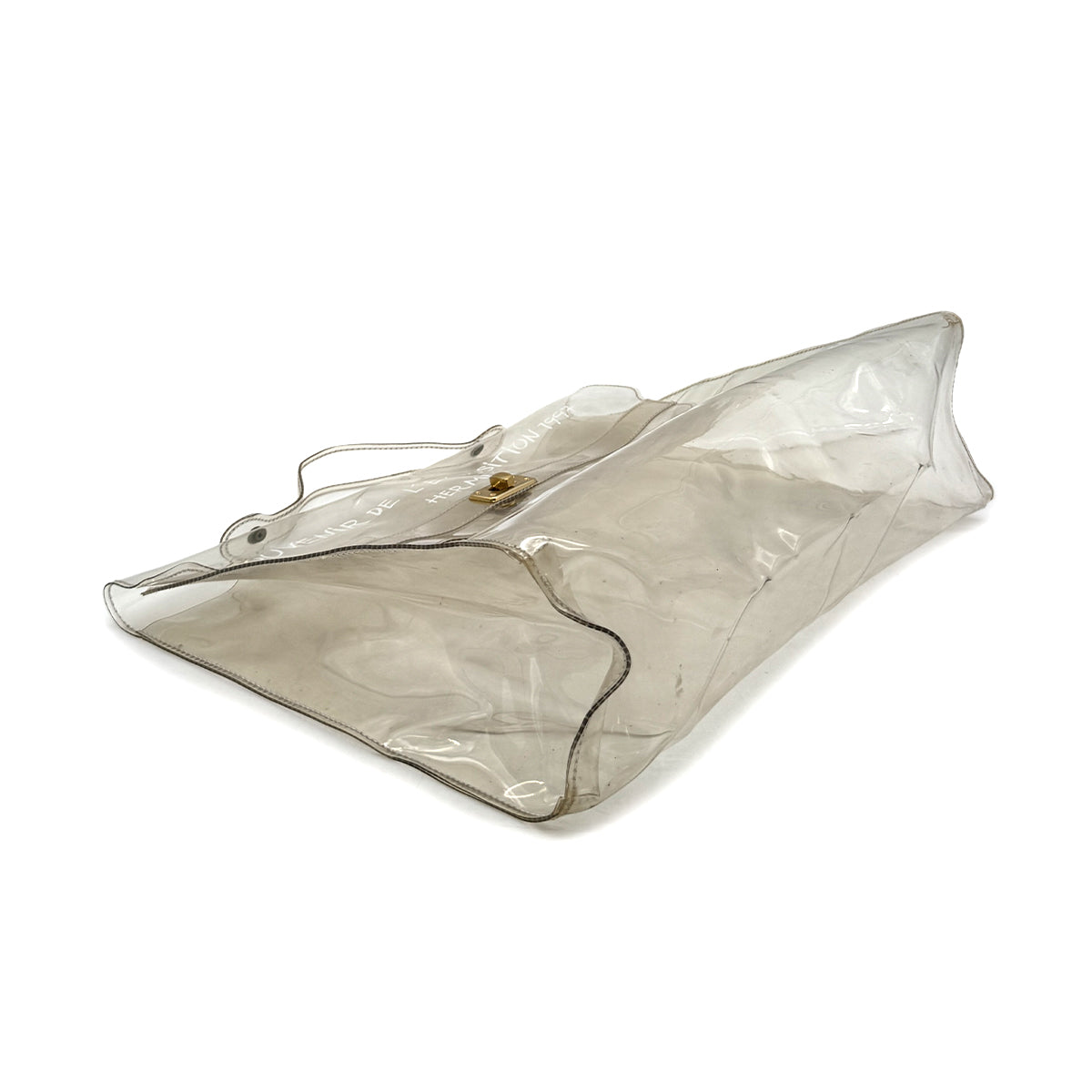 HERMES VINYL KELLY SOUVENIRDEL' EXPOSITION 1997 CLEAR HAND BAG 90285377