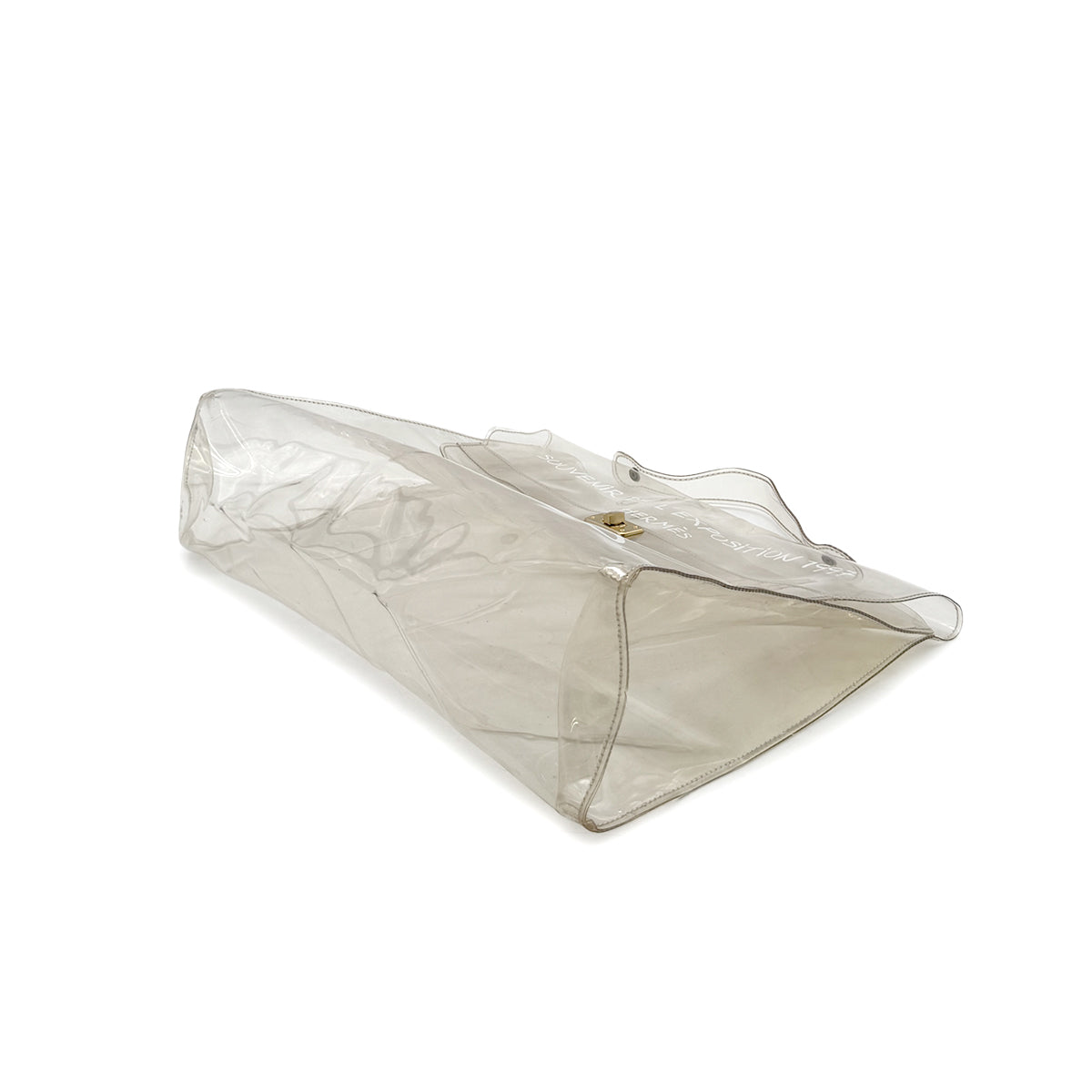 HERMES VINYL KELLY SOUVENIRDEL' EXPOSITION 1997 CLEAR HAND BAG 90285377