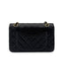 CHANEL VINTAGE CLASSIC FLAP SMALL CHAIN SHOULDER BAG BLACK LAMB SKIN 90285381 - PURPOSE