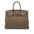 HERMES BIRKIN 35 ETOUPE TAURILLON CLEMENCE HAND BAG ▢N SHW 90285741 - PURPOSE