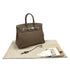 HERMES BIRKIN 35 ETOUPE TAURILLON CLEMENCE HAND BAG ▢N SHW 90285741 - PURPOSE